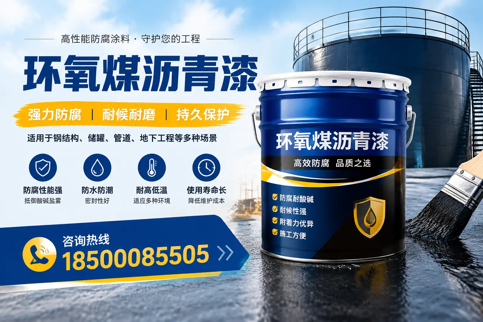 环氧煤沥青漆在工业中的应用,怀来企业的选择